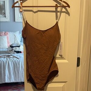 Capezio Women's Chocolate Brown Bodysuit